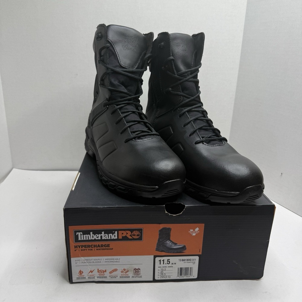 NEW Timberland PRO Hypercharge 8” Waterproof Soft Toe Boots Men 11.5 TB0A1XVC001